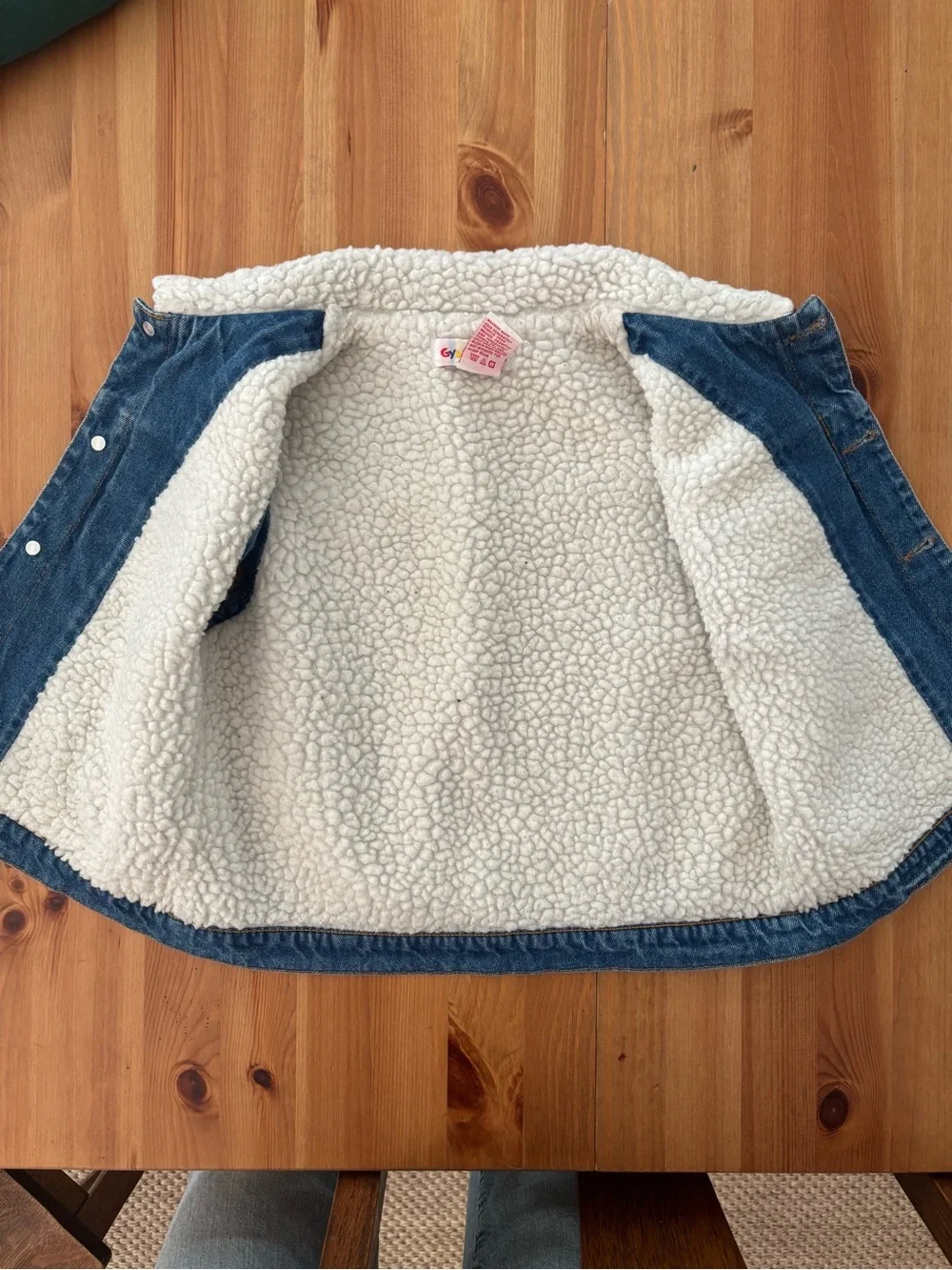 Gymboree Sherpa-Lined Denim Vest for Kids - size M
